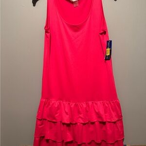 Peter Nygard Pink Ruffled Mini Dress